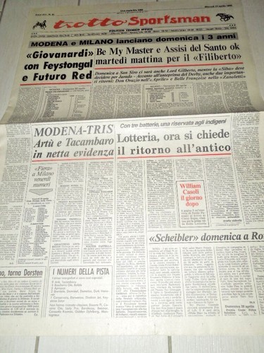 CAVALLI-GIORNALE"TROTTO