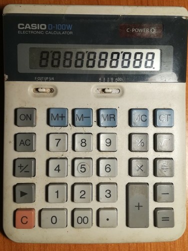 Calcolatrice vintage casio - calcolatrice,