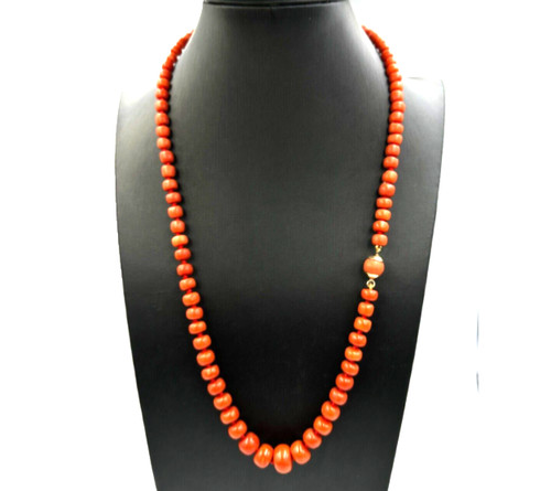 Collana corallo mediterraneo
