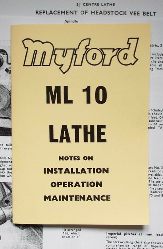Manuale myford ml10 - ,