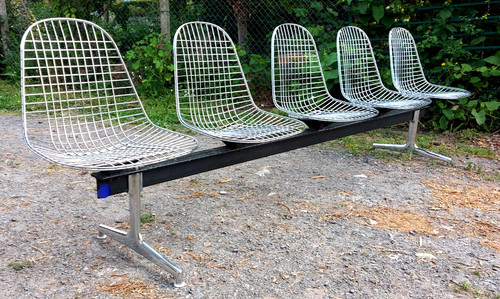 Banc design métal eames - banc, wire