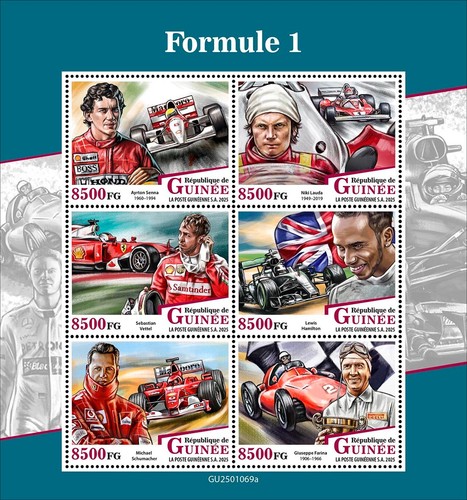Francobolli formula ayrton - formula, 1