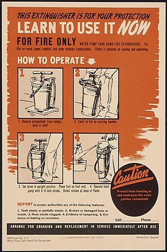 Poster vintage sicurezza - 🔥,