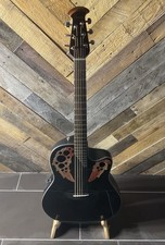 Ovation Elite Celebrity Mid-Depth Chitarra acustica-elettrica - Nero CE44-5-G