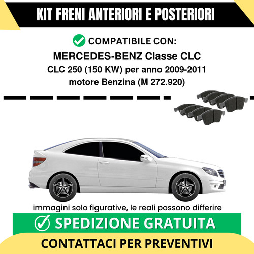 Pastiglie freno ant post - pastiglie, +
