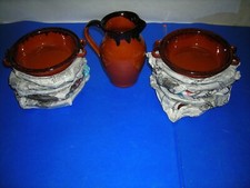 SERVIZIO PIATTI/CIOTOLE ARTIGIANALE DA 12 COCCIO/TERRACOTTA-BONIFAZI(FRATTEROSA)