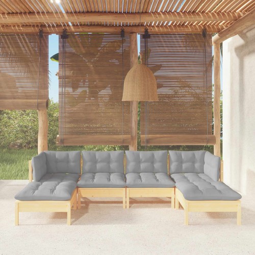 Set divani legno pino da - pino,