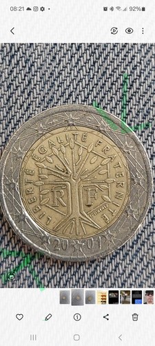 Moneta euro francia 2001 - da,