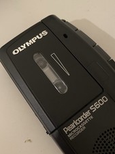 Registratore Olympus Pearlcorder S600 Micro Cassette Recorder Audio Vocale Mini