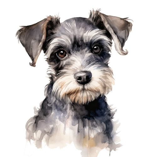 Adesivo auto schnauzer - schnauzer, nano