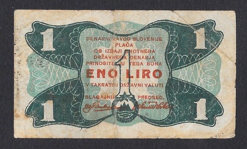 Slovenia ww2 banconota - slovenia,
