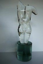 Busto Pino Signoretto uomo attribuito Murano