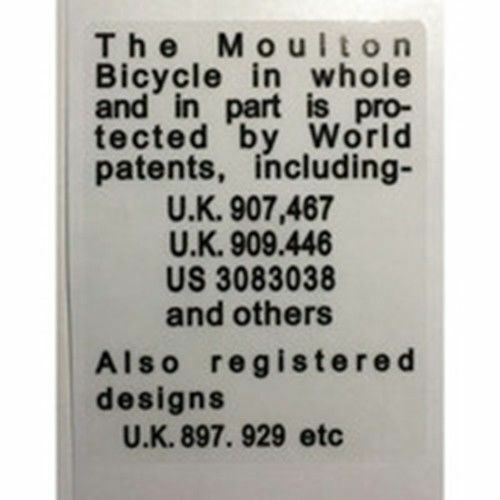 Dettaglio brevetto moulton - dettaglio,