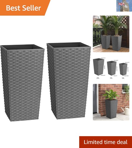 Eleganti fioriere rattan da - fioriere,