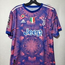 Maglia Juventus Uomo Grande Rosa Blu Terza Maglia 22/23 Autentica Litzer #4