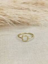 Anello quadrato, anello impilabile, anello minimalista, anello geometrico, anello quadrato