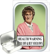 Mrs. Brown Gift Box,150ml Silver Hinged Tin, Tobacco Tin, Storage Tin