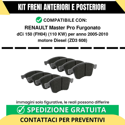 Pastiglie freno ant - freno, post