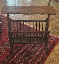 Portariviste Tavolino Da Salotto in Legno Anni '60 Vintage