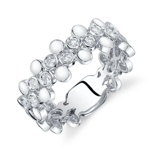 14k oro bianco lunetta - bianco,