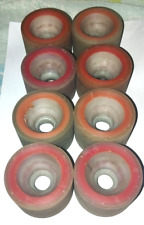 80'S - FASTER - ORANGE - NR.08 RUOTE PER PATTINO QUAD - DIAM. 61 MM (MAI USATE)