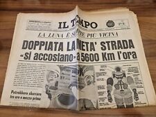 Giornale d'epoca IL TEMPO del 18 luglio 1969 La LUNA è vicina
