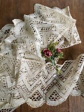 1900 Antico  Pizzo Trina Merletto lunghezza 420 cm. altezza 17,5 cm. -goz-