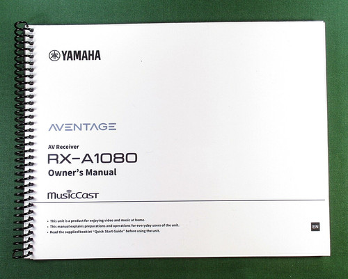 Yamaha a1080 instruction - yamaha, rx-a1080