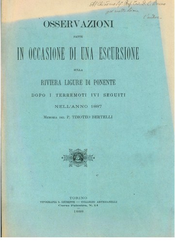 Bertelli timoteo osservazioni - bertelli,