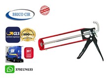 PISTOLA PER SILICONE PROFESSIONALE CON FORACARTUCCE CHIMICO COLLA SIGILLANTI