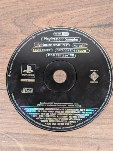 Playstation sampler demo disc - playstation,