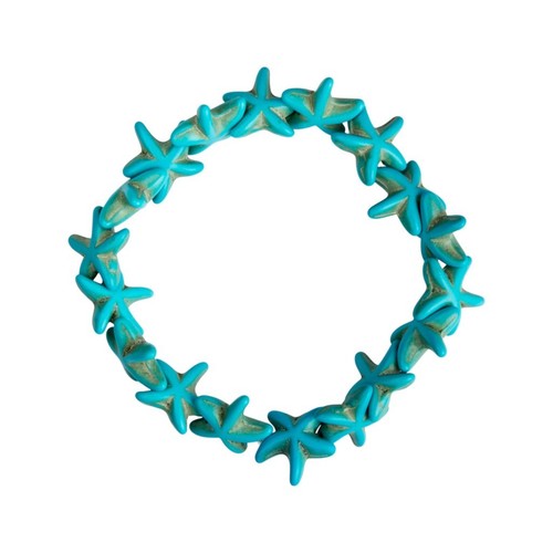 Bracciale elastico turchese - bracciale,