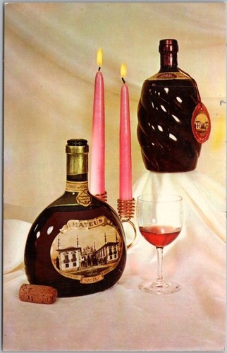 Cartolina pubblicitaria vino - cartolina,