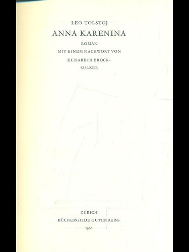 Anna karenina libri lingua - libri, in