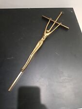 Crocifisso Da Parete In Ottone