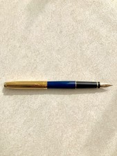 Rara Parker 75 Custom Laque Blu stilografica con pennino in oro 14 carati