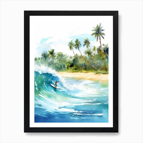 Surfing wave on - in,