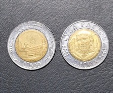 Lotto Di 2 Monete Bimetalliche
