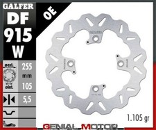 Galfer Disco Freno Posteriore Wave 255X5,5mm Triumph Tiger 800 Xc Abs 2011>2014