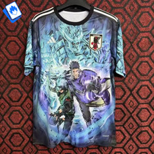 T-Shirt Cartoon maniche corte da Uomo Football Gift Naruto Anime Calcio