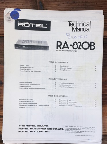 Rotel 820b amplificatore - rotel,