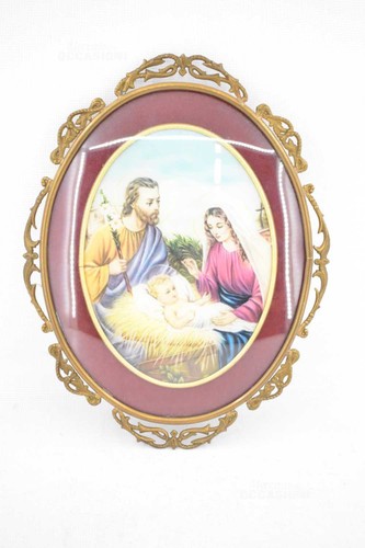 Quadro natività ovale - quadro,