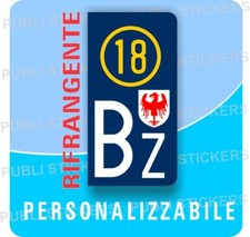 1 ADESIVO TARGA MOTO