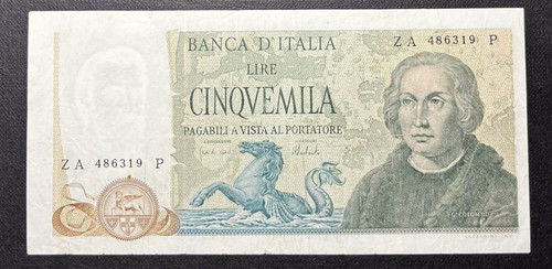 5000 lire colombo - , tipo