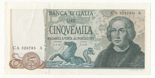5000 LIRE COLOMBO II°  TIPO