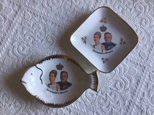 Coppia Ceneriere Porcellana Principe Ranieri di Monaco Grace Kelly - Montecarlo