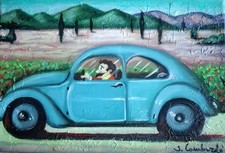 OLIO SU TELA SALVO LOMBARDO "MAGGIOLONE" TOP QUALITY