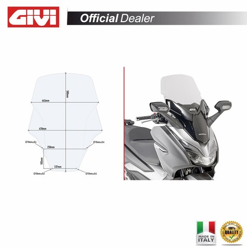 Parabrezza givi d1166st - parabrezza,