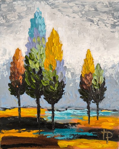 Dipinto olio paesaggio