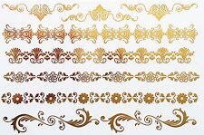Tatuaggio una Volta Flash Colla Temporaneo Oro 8teile Bracciale Anello Henna